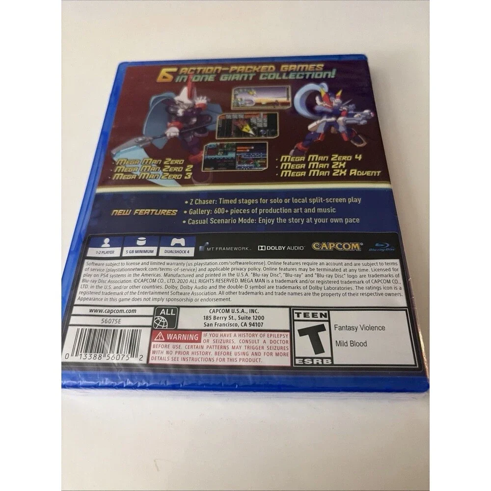 Mega Man Zero/ZX Legacy Collection - Sony PlayStation 4 Rare Factory Sealed PS4